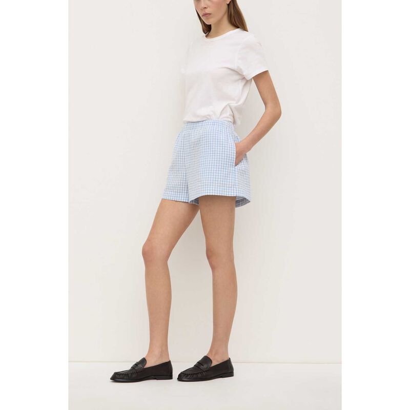 Assembly Label Ainslee Short Blue Check image number 2